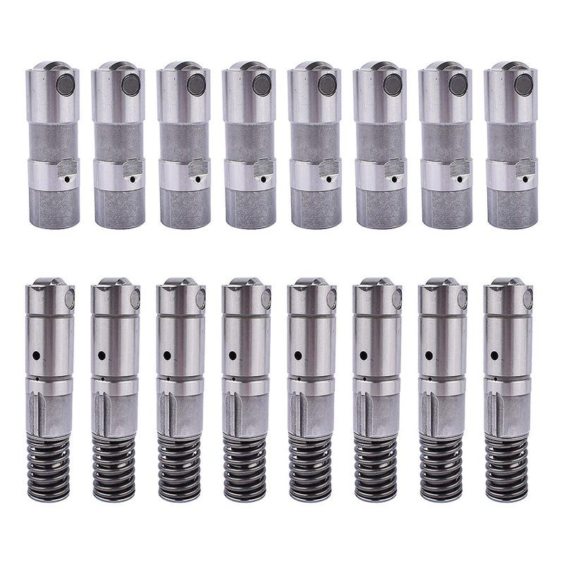 Woosphy 16 Pcs Hydraulic Roller lifters Valve Lifter Compatible with GM Chevy Silverado Cadillac Buick GMC Pontiac LS1 LS2 LS7 LS3 LQ4 LQ9 HL124 48L 53L 57L 60L 62L 12499225 17122490