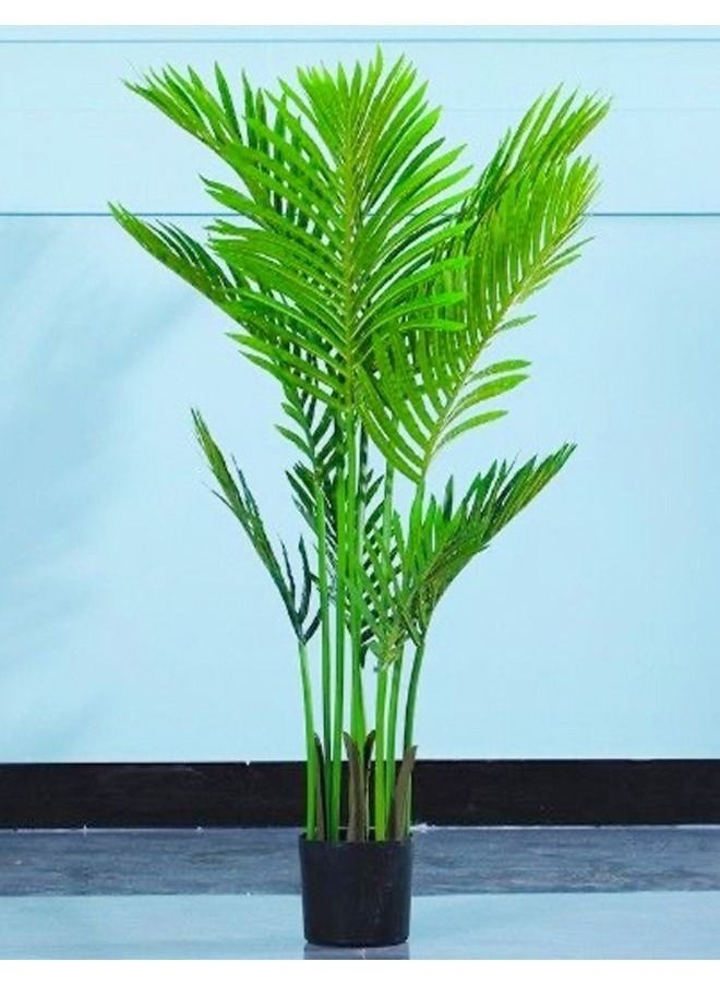 سي آند سي هوم - نبات نخيل الأريكا الاصطناعي شجرة النخيل الاستوائية المزيفة نباتات Dypsis lutescens في وعاء للمنزل الداخلي في الهواء الطلق منزل مكتب حديقة الديكور الحديث هووسورمينغ مجموعة هدايا الأشجار الزخرفية بأوراق وفروع نابضة بالحياة في وعاء الحضانة - Image 1