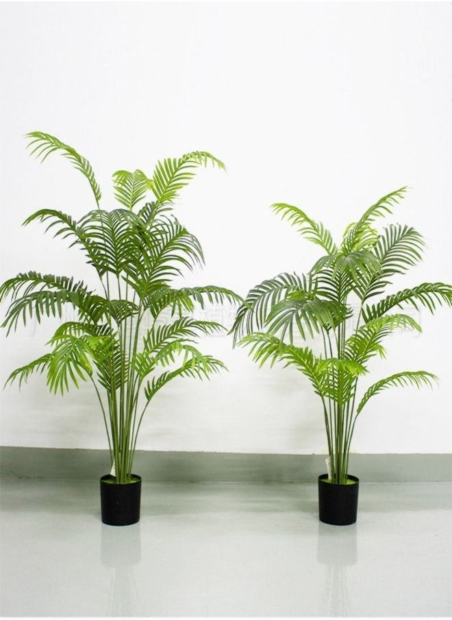 سي آند سي هوم - نبات نخيل الأريكا الاصطناعي شجرة النخيل الاستوائية المزيفة نباتات Dypsis lutescens في وعاء للمنزل الداخلي في الهواء الطلق منزل مكتب حديقة الديكور الحديث هووسورمينغ مجموعة هدايا الأشجار الزخرفية بأوراق وفروع نابضة بالحياة في وعاء الحضانة - Image 1