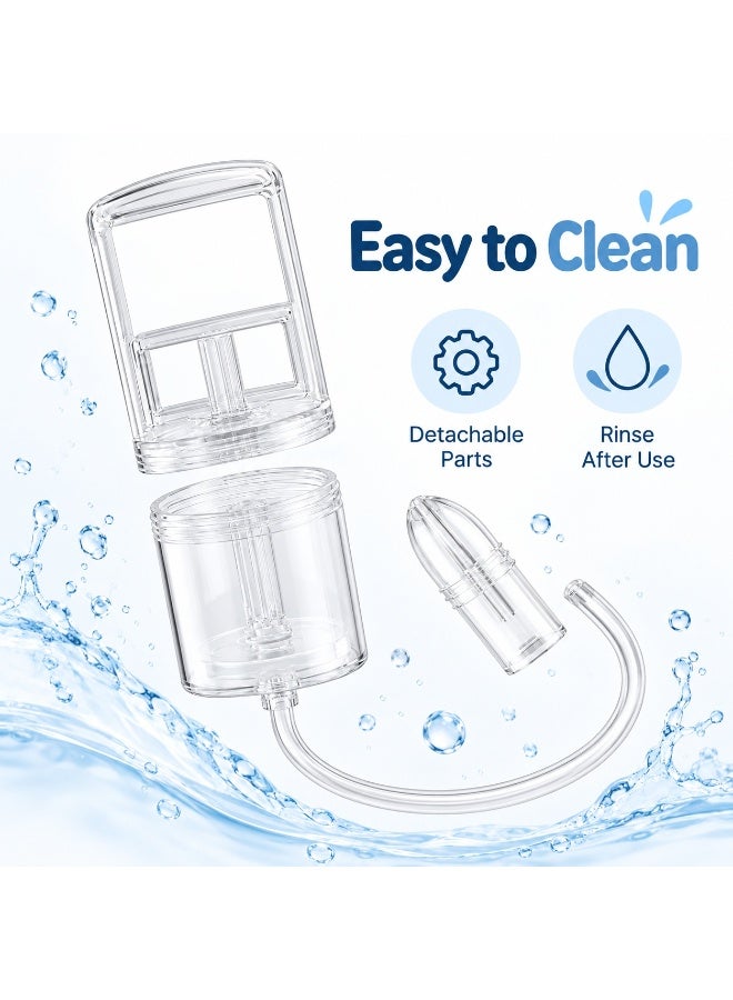Tanyaz Baby Nasal Aspirator, Manual Nose Cleaner with Soft Rounded Tip, Clear Silicone Tube and Anti Backflow Collection Cup, Gentle Nasal Suction Tool for Infants and Toddlers, Easy to Use Baby Care Essential - Image 5