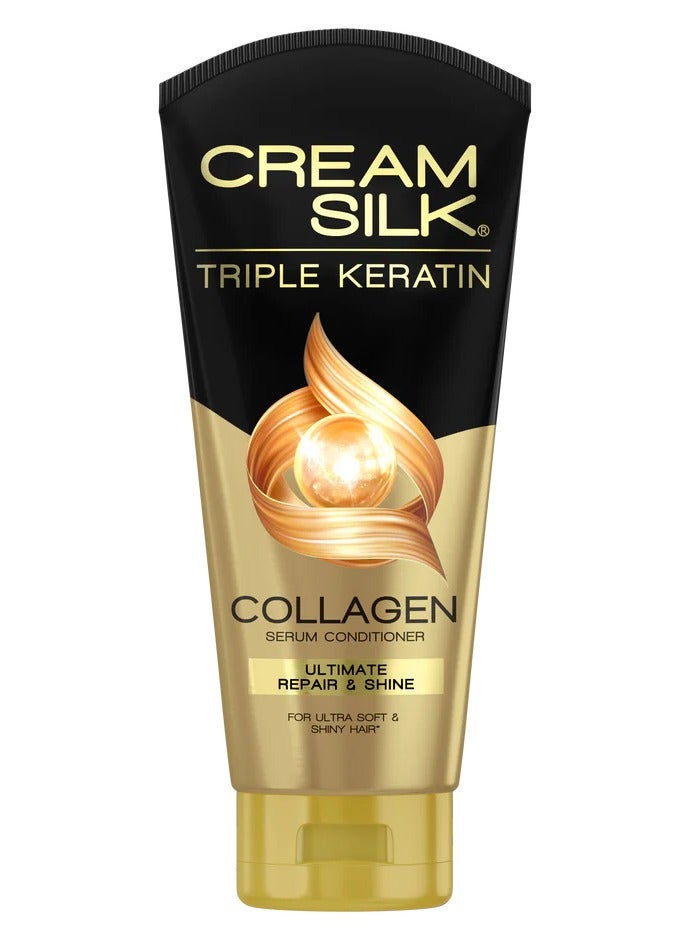 Cream Silk Triple Keratin Ultimate Repair & Shine Serum Conditioner