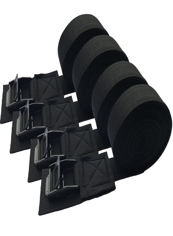MOOCY Lashing Straps with Buckles,Adjustable Kayak Tie Down Straps Padded Cam Buckle Cargo Strap,Roof Rack Cinch Strap for Cargo, Luggage, Motorcycles, Truck, SUV, Car Roof Rack,SUP Surfboard - Image 1