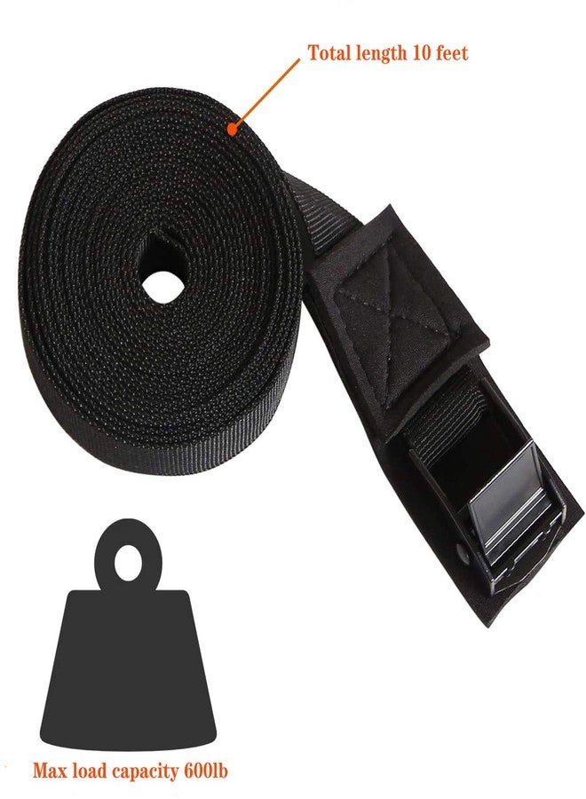 MOOCY Lashing Straps with Buckles,Adjustable Kayak Tie Down Straps Padded Cam Buckle Cargo Strap,Roof Rack Cinch Strap for Cargo, Luggage, Motorcycles, Truck, SUV, Car Roof Rack,SUP Surfboard - Image 2