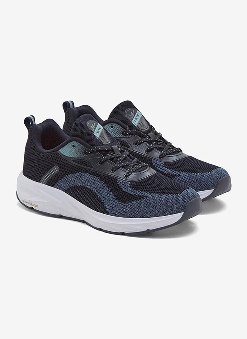 CAMPUS Men Elan Memory Foam Lace-Up Running Shoes-Blue/Grey - Image 4