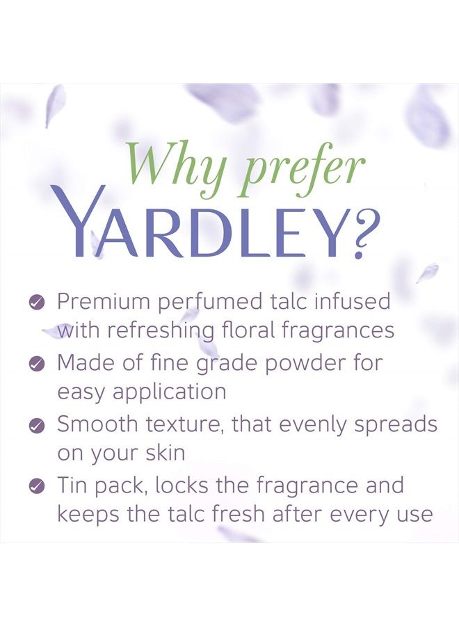 Yardley London English Lavender Perfumed Deodorizing Talc Talcum Powder 100gm, 4.25 Ounce - Image 2