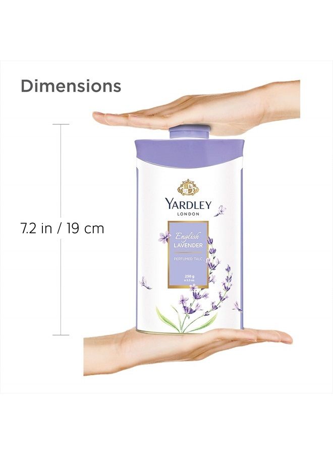 Yardley London English Lavender Perfumed Deodorizing Talc Talcum Powder 100gm, 4.25 Ounce - Image 5