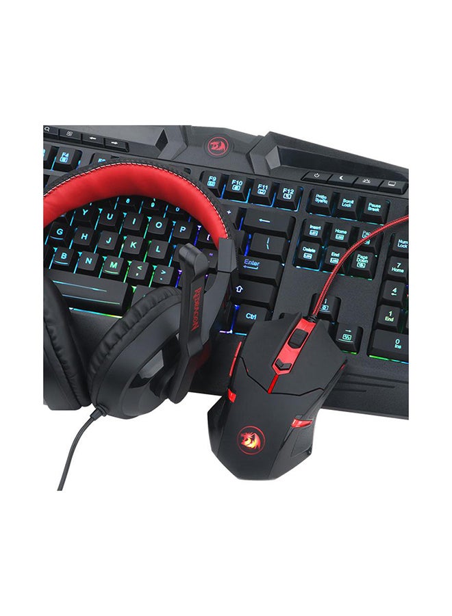REDRAGON 4 in 1 Combo S101-BA-2 Keyboard, Mouse, Headset & Mouse Pad - Image 2