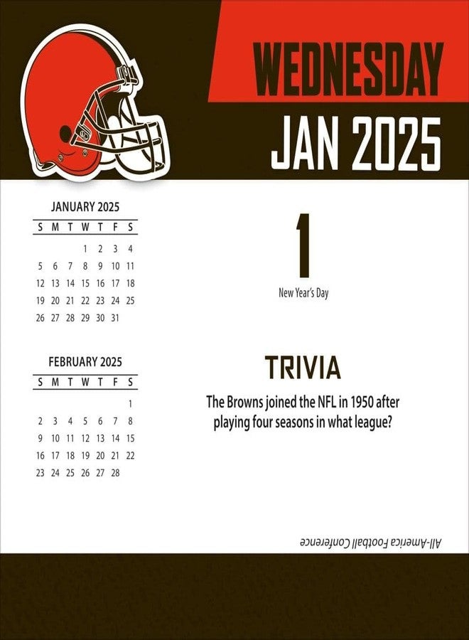 Turner Licensing Turner Sports Cleveland Browns 2025 Box Calendar (25998053035) - Image 2