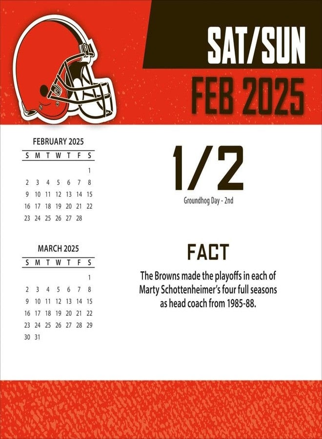 Turner Licensing Turner Sports Cleveland Browns 2025 Box Calendar (25998053035) - Image 3