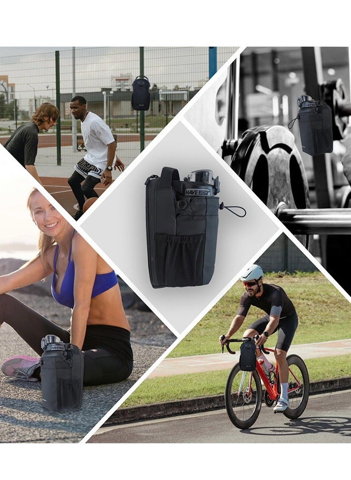 Magnetic Fitness Bag for Men & Women | CSling Bottle with Magnetic Attachment, Water Bottle Pouch & Gym Organizer for Travel Essentials, Sports Gear, Workout Routine - Durable Commute Backpack - Image 5