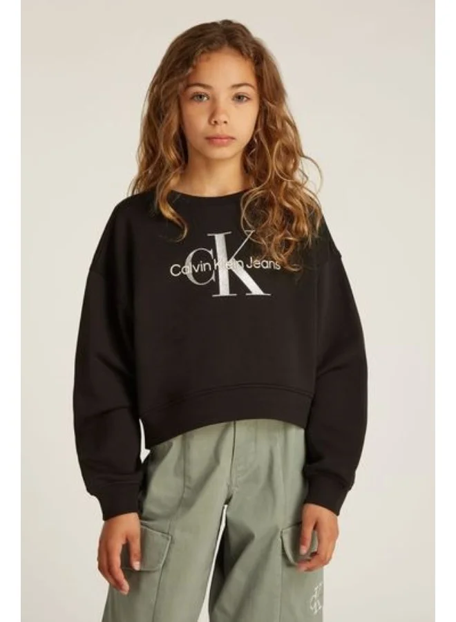 Calvin Klein Jeans Kids Glitter Monologo Sweatshirt