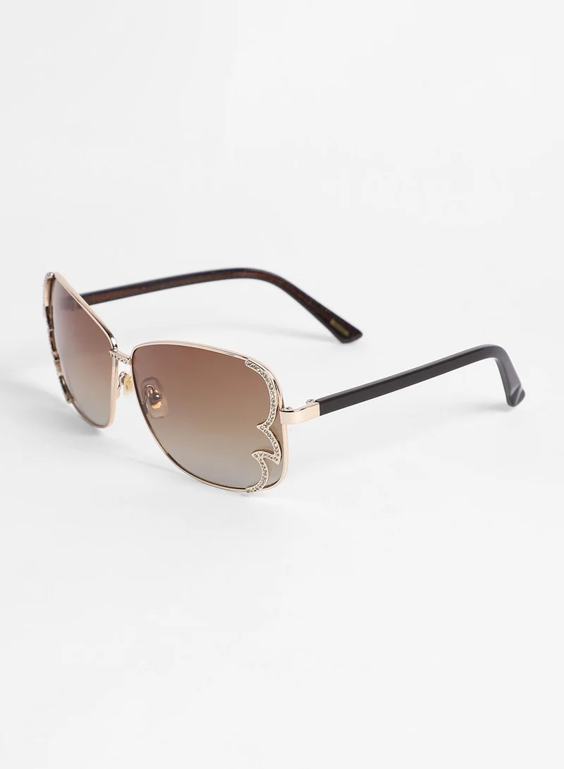 صوص هاوت Embellished Butterfly Sunglasses