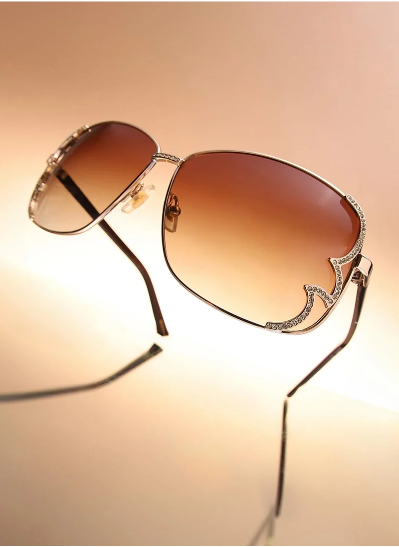 Haute Sauce Embellished Butterfly Sunglasses