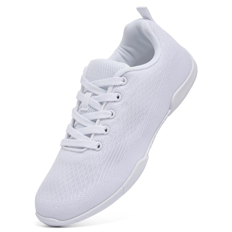 ZVC Cheer Shoes Girls White Cheerleading Shoes for Women Cheer Sneakers Kids Youth - Image 1