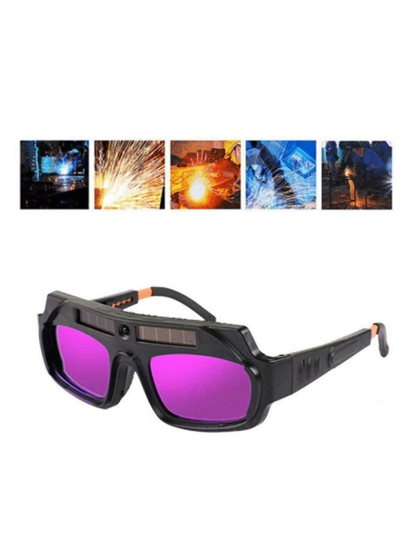 Welding Goggles Mask, Auto Darkening Glasses, Resist Ultraviolet Eyes Ray Helmet, Made of PC Materials, Suitable for Electric Welding, Gas Welding, Steel Welding, Cutting, Welding - Image 3