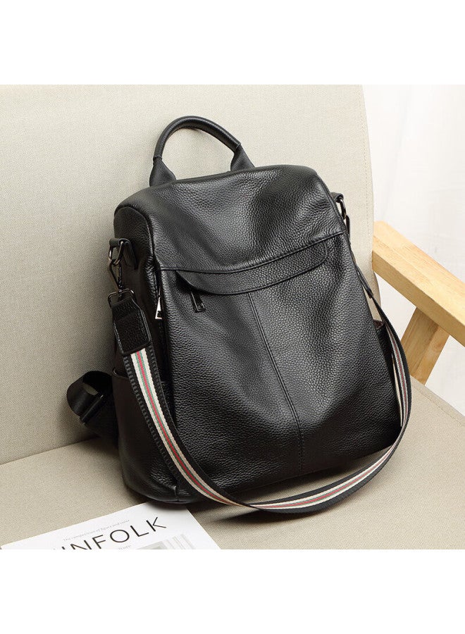 Crocodile Festival Top-grain Leather Women's Handbag, Large Capacity Casual Travel Backpack, Ladies' Shoulder Bag 1683 - Image 1