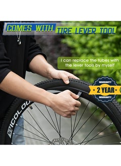 SYOSI SYOSI 2 Pcs 16" Bicycle Tubes, 16x1.75-2.125 Inches Bicycle Tube with 2 Tire Levers Butyl Rubber Bike Inner Tube with 32mm Schrader Valve for Road/MTB/Kids Bike  - Image 3