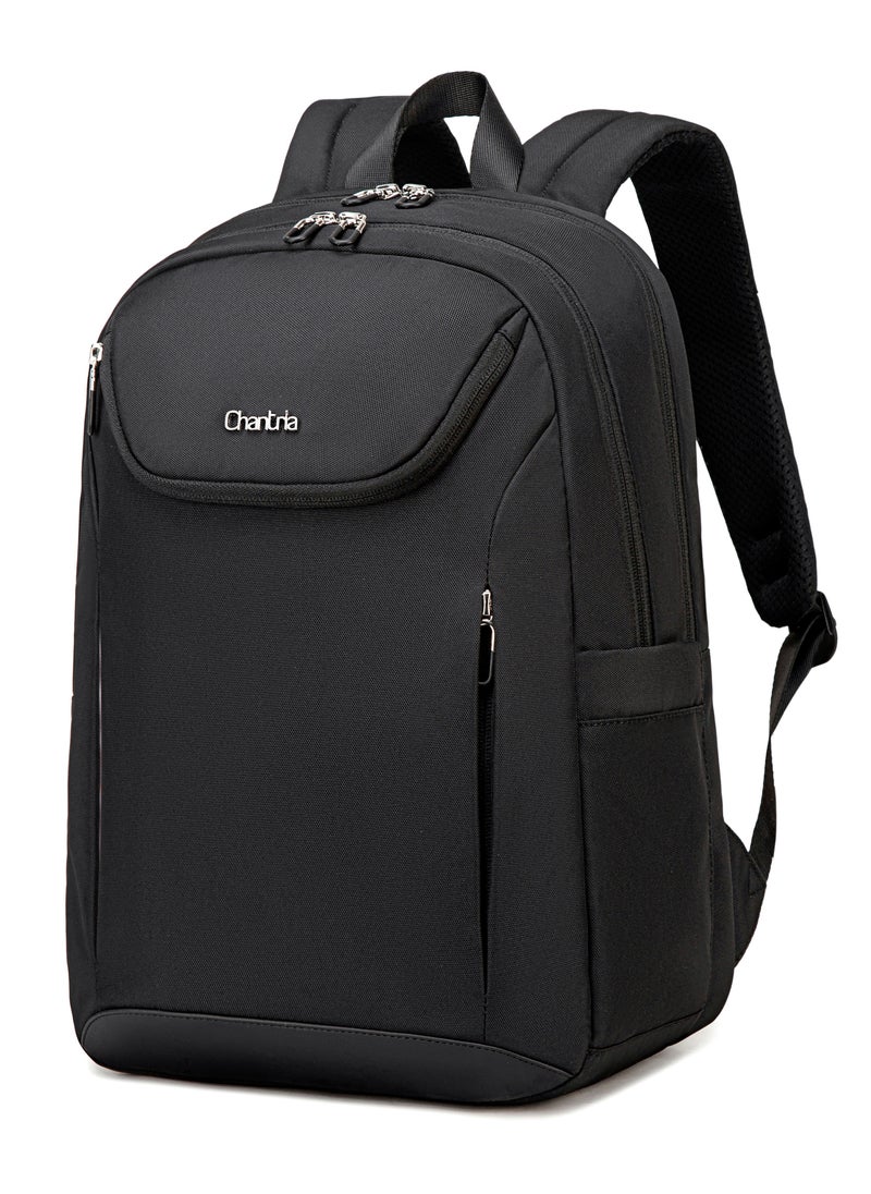 Chantria - Premium Durable Lightweight Laptop Backpack for Women Water Resistant Multifunctional Daypack for Casual Office School Travel, CB00638-Black - Image 1