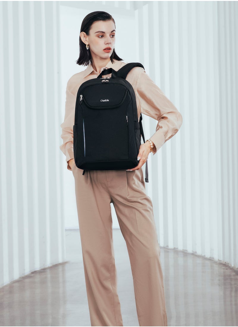 Chantria - Premium Durable Lightweight Laptop Backpack for Women Water Resistant Multifunctional Daypack for Casual Office School Travel, CB00638-Black - Image 1