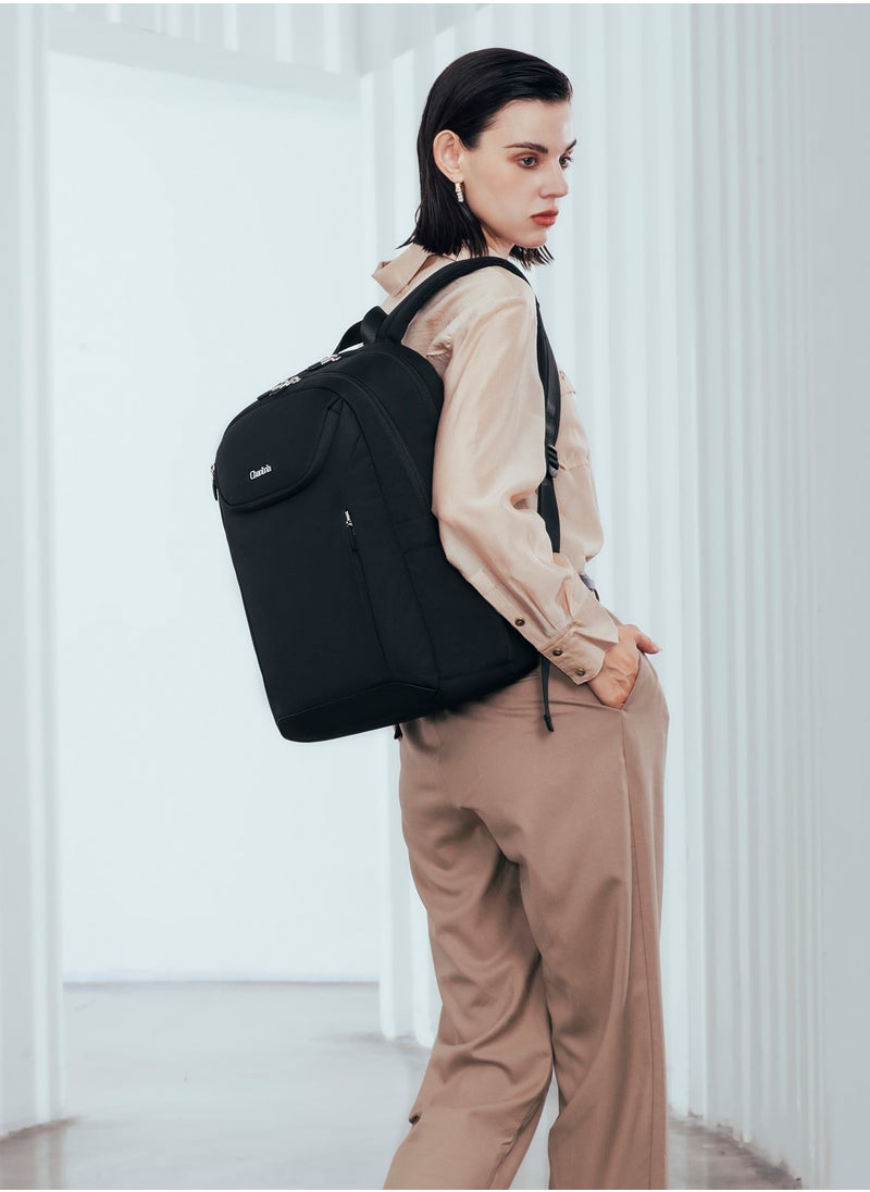 Chantria - Premium Durable Lightweight Laptop Backpack for Women Water Resistant Multifunctional Daypack for Casual Office School Travel, CB00638-Black - Image 1
