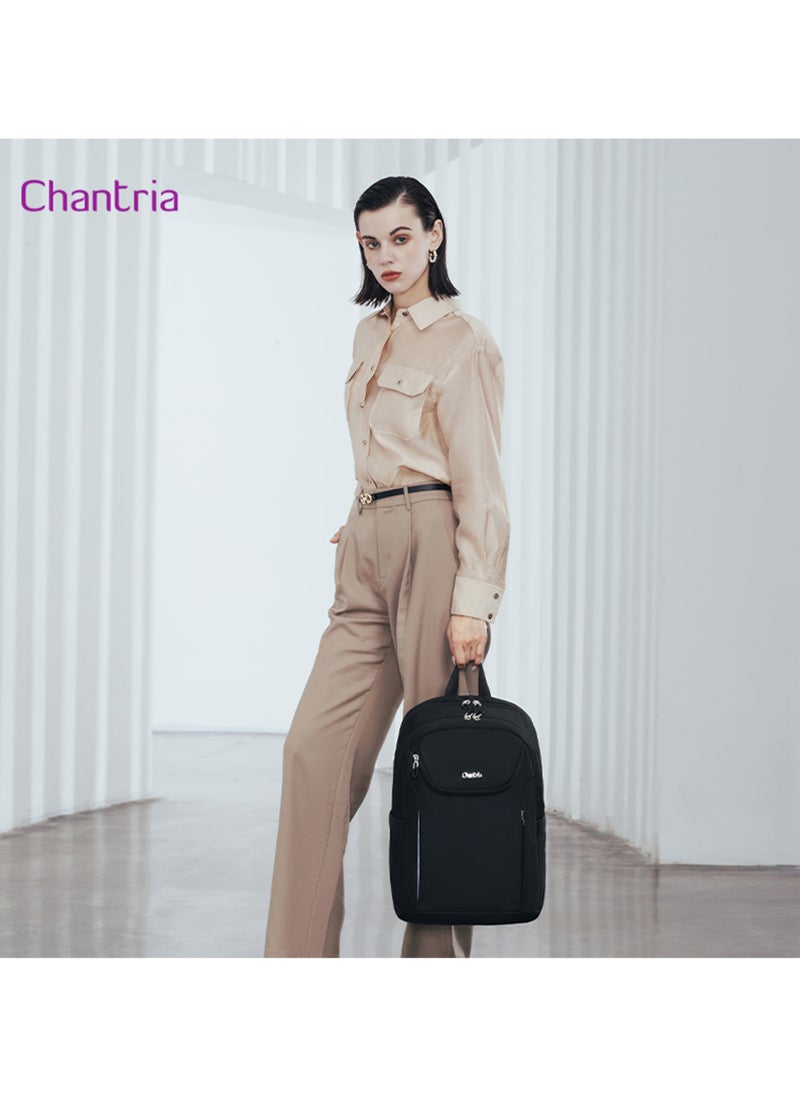 Chantria - Premium Durable Lightweight Laptop Backpack for Women Water Resistant Multifunctional Daypack for Casual Office School Travel, CB00638-Black - Image 1