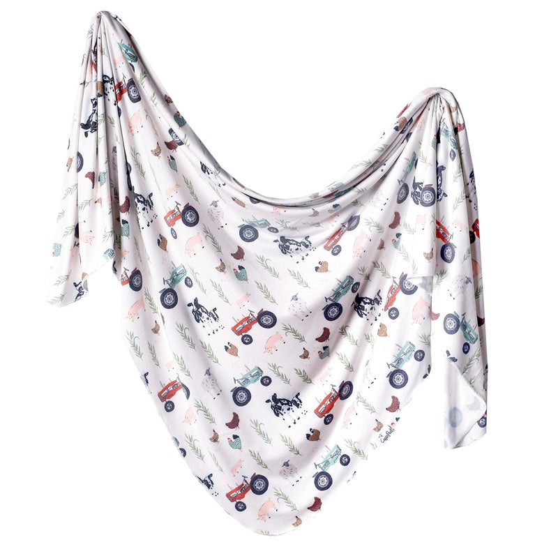 Copper Pearl Copper Pearl Large Premium Knit Baby Swaddle Receiving Blanket Jo