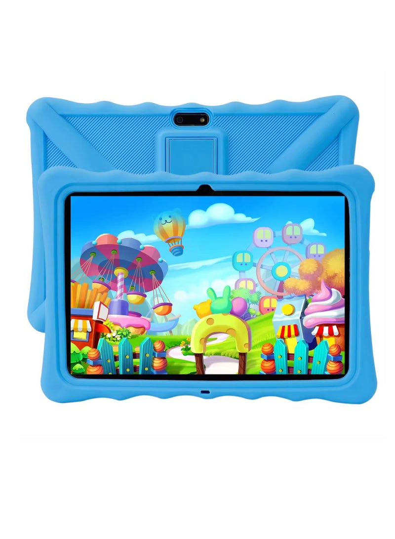 Kids Tablet Android Tablet for Kids Bluetooth WiFi Parental Control  GMS Shockproof Case Kids App Pre-Installed Blue