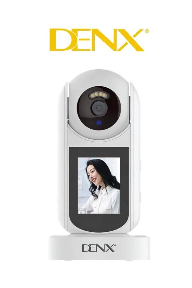 Denx Smart Camera, Dual Core Processor, LCD/IPS, 1080P HD Support, Privacy Mode, Video Call, Motion Detection & Person Detection, Two-Way Audio, PTZ Rotation, Night Vision  - Image 1