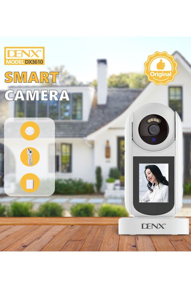 Denx Smart Camera, Dual Core Processor, LCD/IPS, 1080P HD Support, Privacy Mode, Video Call, Motion Detection & Person Detection, Two-Way Audio, PTZ Rotation, Night Vision  - Image 2