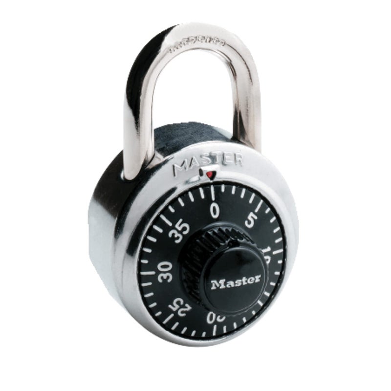 Master Lock Master Lock 1500D Locker Lock Combination Padlock, 1 Pack, Black  - Image 1