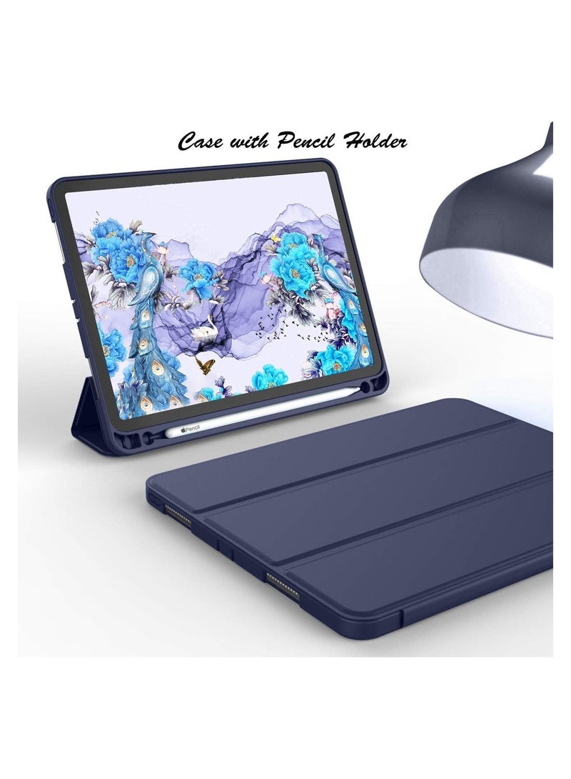 حافظة iPad Pro 12.9 2020 مع حامل قلم (الجيل الرابع)، غطاء حماية ممتاز مع ظهر ناعم من مادة TPU وميزة السكون/التنشيط التلقائي لعامي 2020/2018 - Image 3