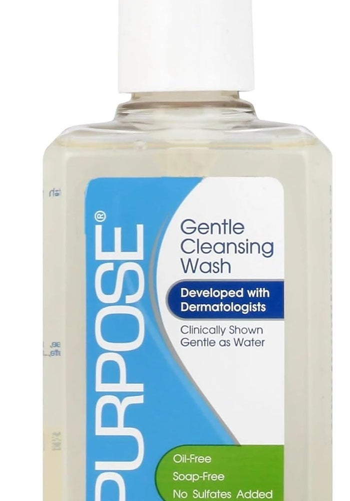 Purpose Gentle Cleansing Wash - 6 Ounce Pump Bottle for All Skin Types - Image 1