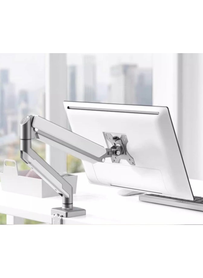 Generic Single Monitor Mount, Gas Spring Monitor Arm for 17-32 inch Screens, Adjustable Computer Monitors Stand, with Clamp and Grommet Base  - Image 5