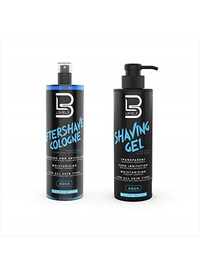 L3 مجموعة جل الحلاقة وبلسم ما بعد الحلاقة من المستوى 3 - يهدئ الاحمرار والتهيج - مرطب ومنعش لبشرتك - جل حلاقة بالموس - غير مسبب للتهيج - رائحة منعشة - Image 1