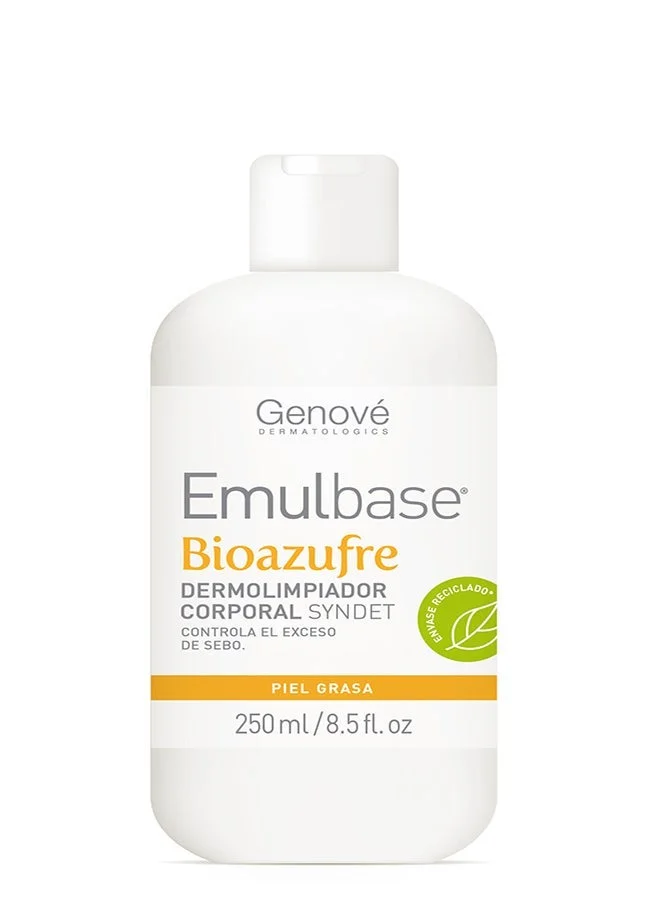 Genove  Genové Emulbase Bioazufre Body Cleanser 250ml - Sebum Control Syndet for Oily Skin, Acne-Prone & Imperfections  | Best Price UAE