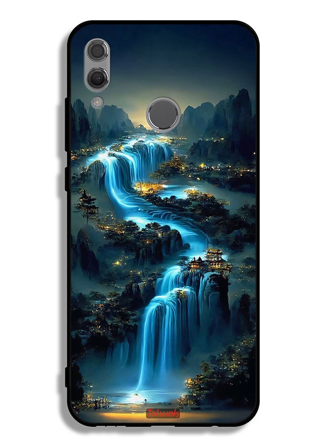 Tolwak - Honor 10 Lite Protective Case Cover Waterfall Art - Image 1