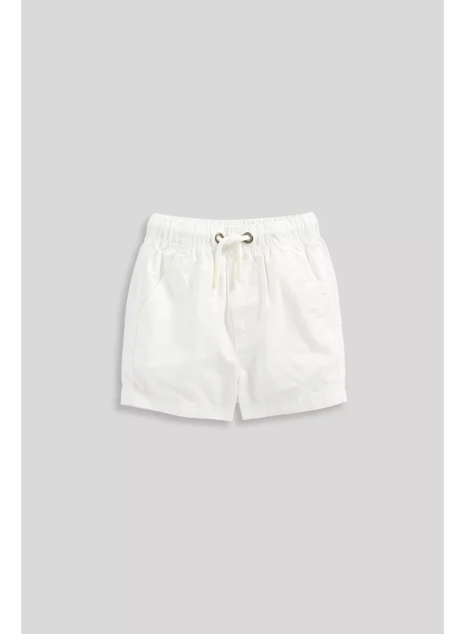 mothercare White Poplin Shorts