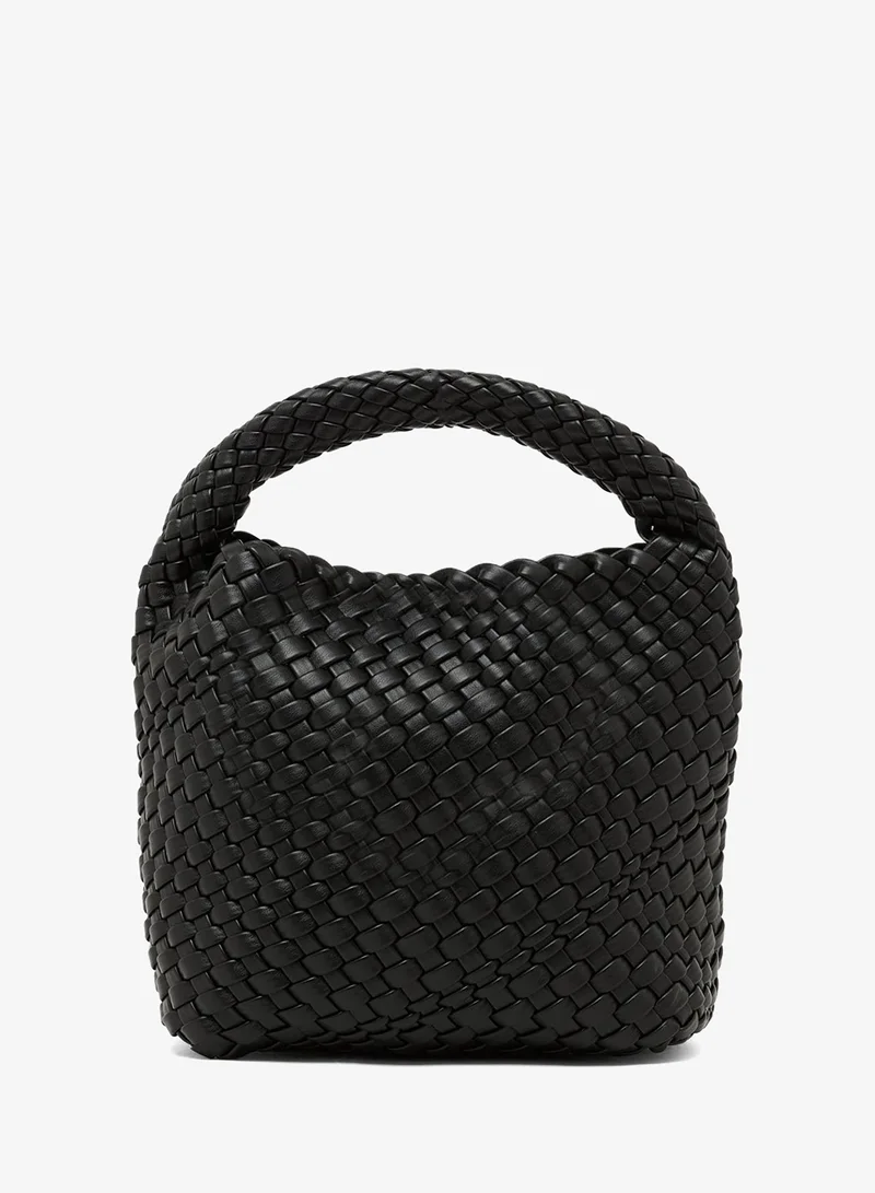 ELLA woven textured crossbody with pouch insert
