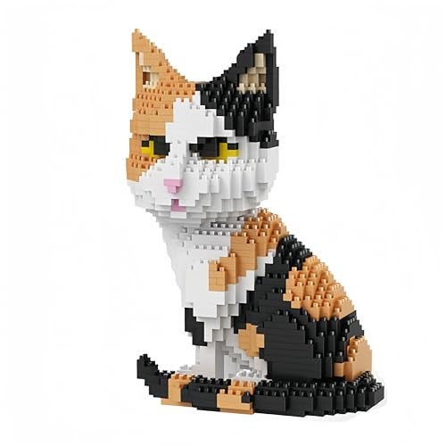 alltogetho Calico Cat Model Micro Mini Building Block Toys Sets Reminiscent of Your Beloved Feline Gift Decro Choice - Image 1