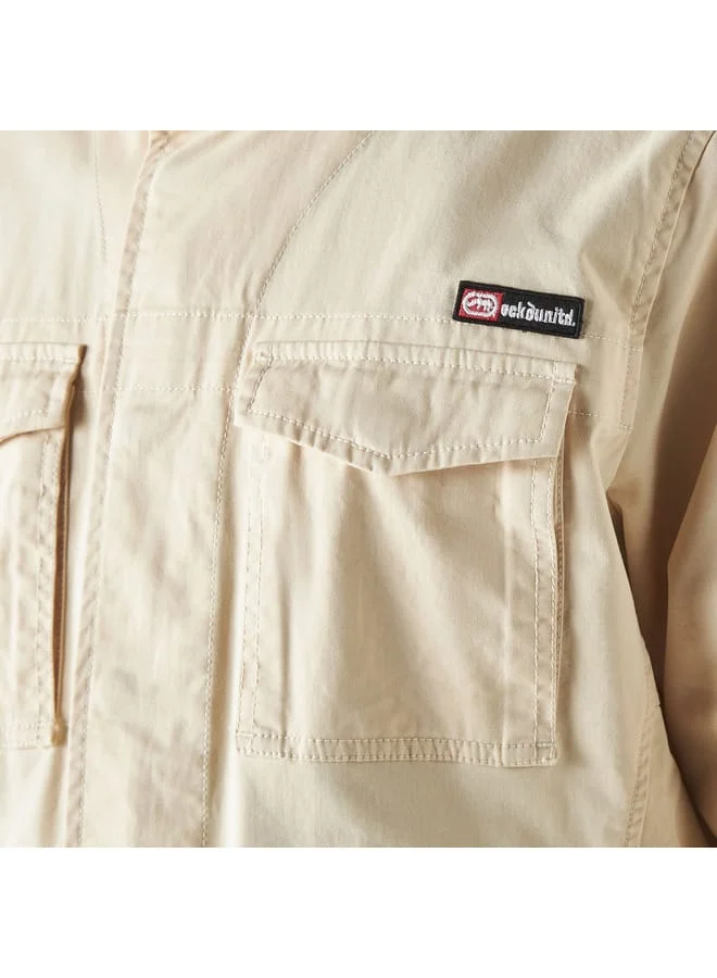 Ecko Unltd. Ecko Unltd Logo Detail Utility Jacket with Long Sleeves