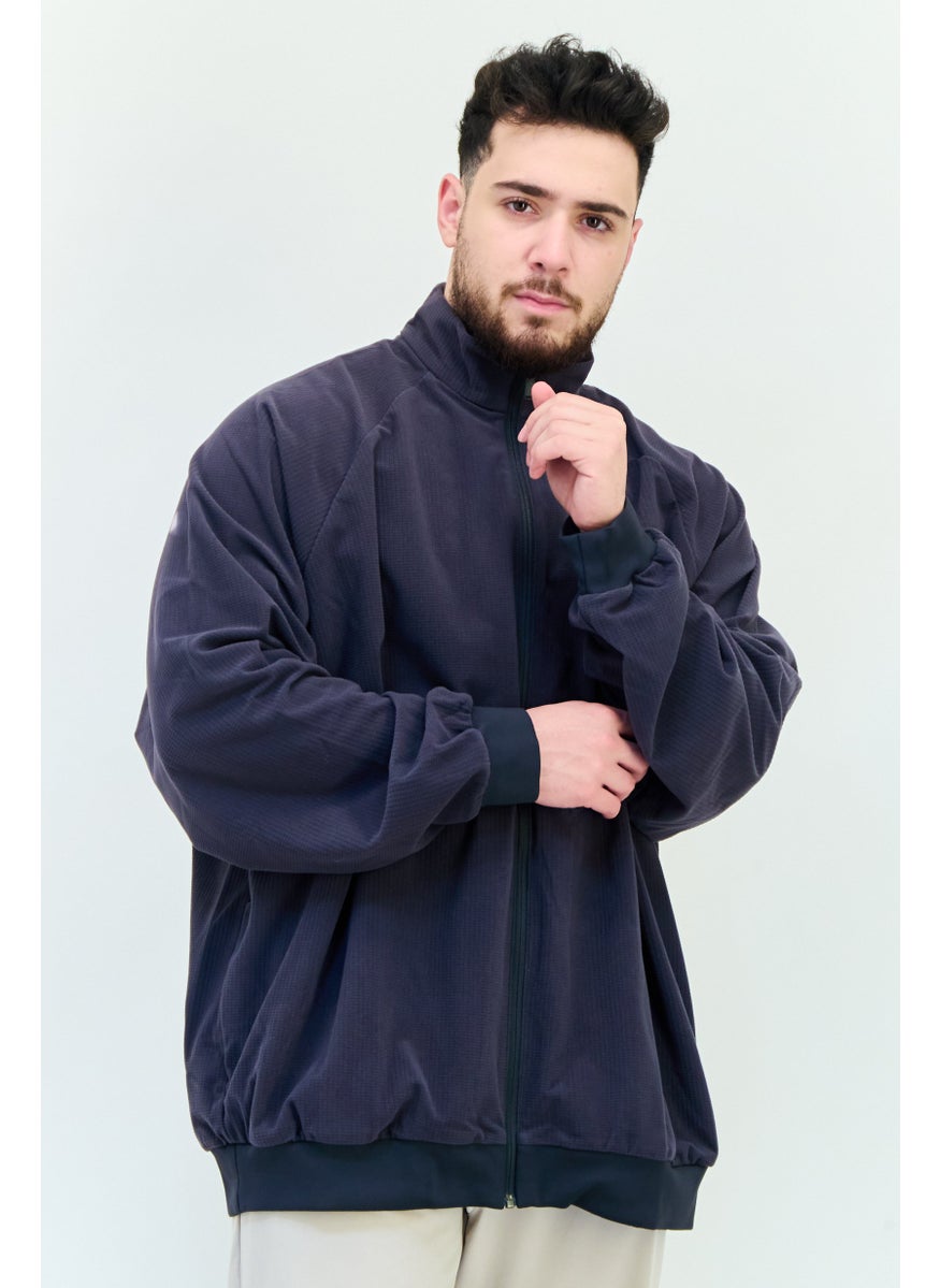 Adidas Men Sportswear Fit Long Sleeve Outdoor Jacket , Grey  - Image 1