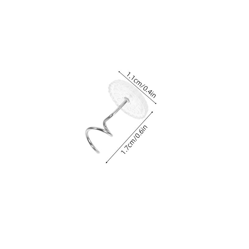 Stainless Steel Spiral Pins 50pcs Upholstery Twist Pins for Sofa Bed Fabric Covers - Image 3