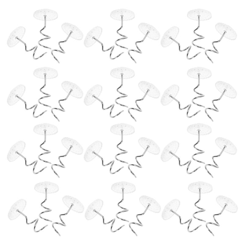 Stainless Steel Spiral Pins 50pcs Upholstery Twist Pins for Sofa Bed Fabric Covers - Image 2
