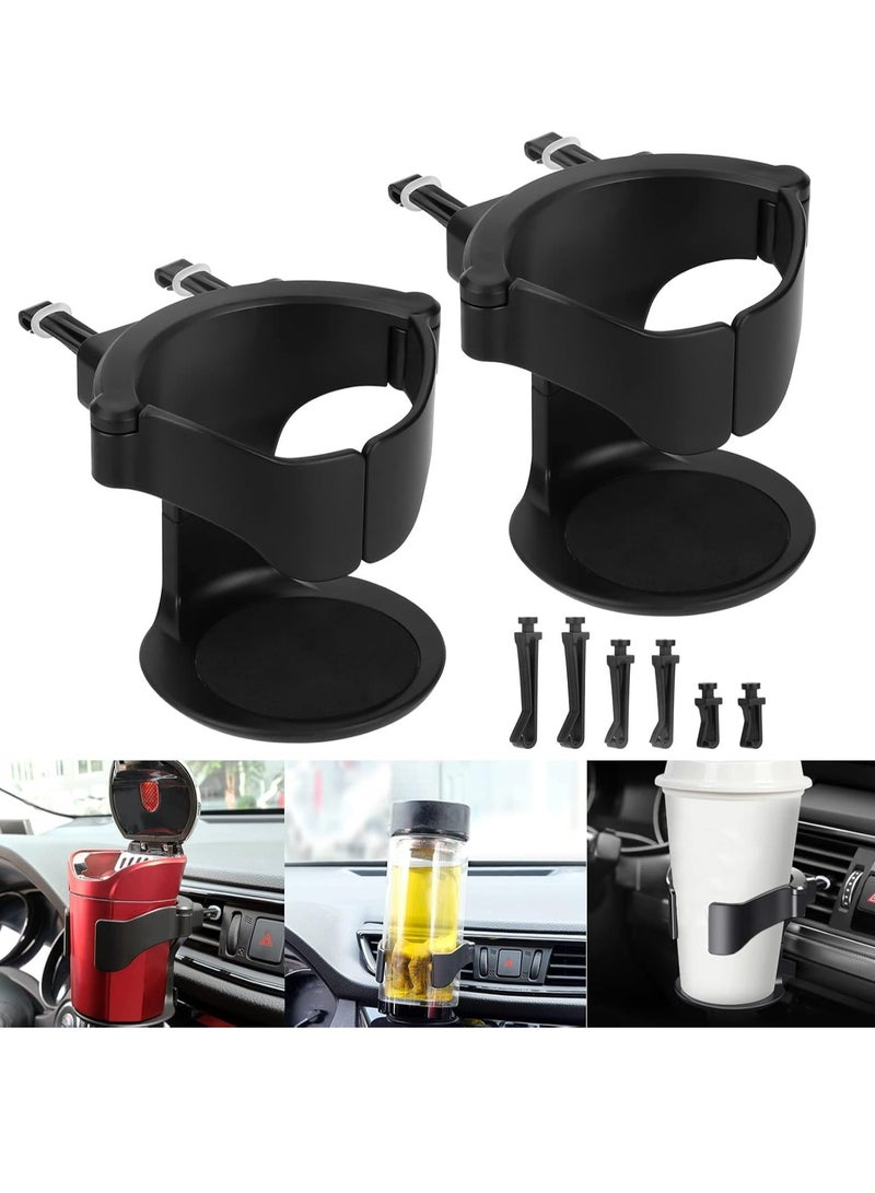 Oasisgalore 2PCS Car Cup Holder Adjustable Air Vent Can Holder Sturdy and Light Vehicle Cup Holder Conditioner Vent Drink Stand - Image 1