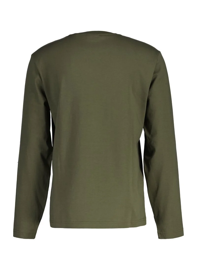 غانت Gant Embossed Long Sleeve Tshirt