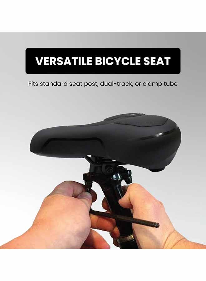 Endless EL1047 Wide Cycle Seat with Red Reflective Safety Strip | Black | Material : PU | Universal Memory Foam Seat with Breathable, Shock Absorbing and Waterproof Bike Saddle for All Type of Bikes - Image 5