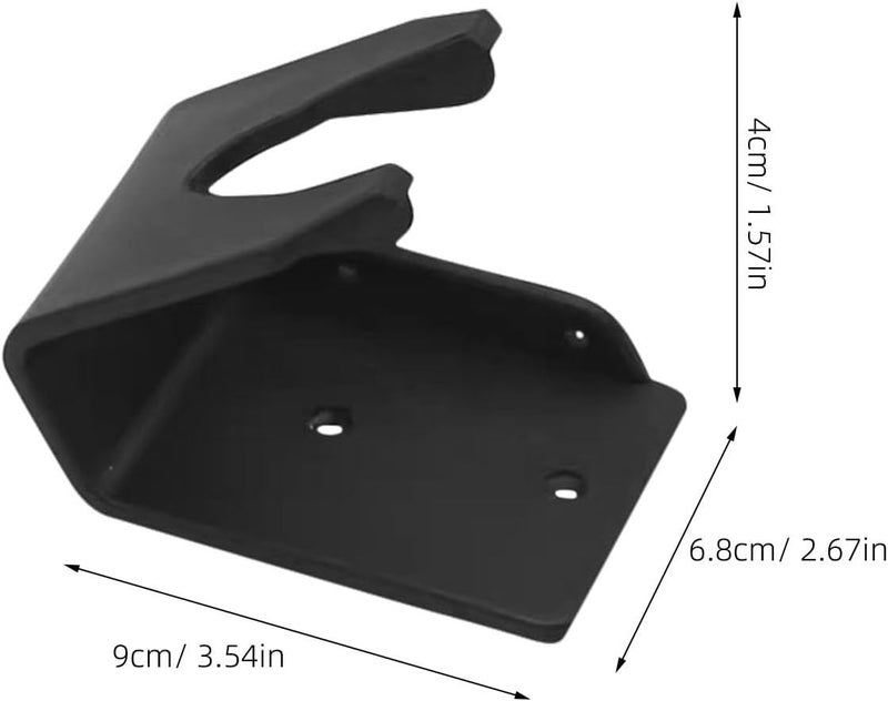 2pcs Barcode Scanner Holder - Wall Mount POS Scanner Stand for Desk and Retail Checkout Counter - Sturdy Black Plastic Scan Gun Mounting Holder - Image 2