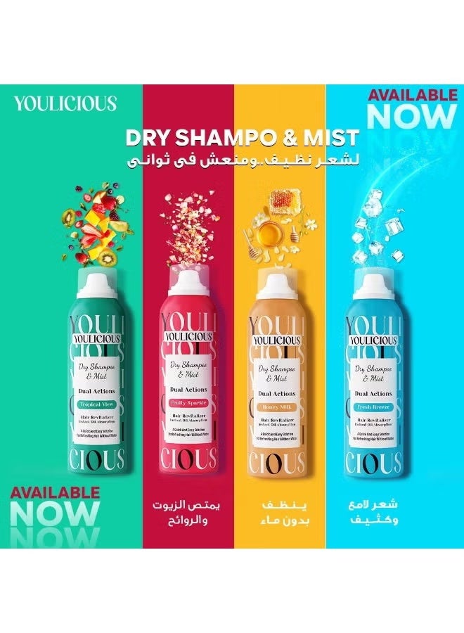 Youlicious Dry Shampoo & Mist Dual Action – Tropical View 200ML - Image 3