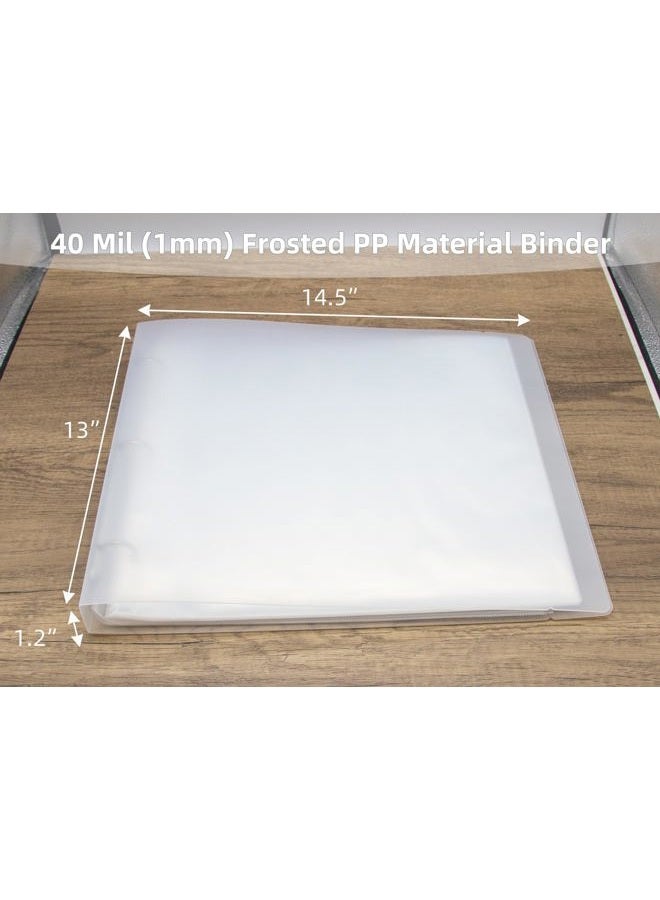 neglex Stencil Storage Binder, 12x12 Binder with Sleeves - Folder with 30 Clear Sheet Protectors Holds 12x12 Stencil Size ，12 x 12 Presentation Book, Art Portfolio for Kids Artwork, Album for 12x12 Paper - Image 5