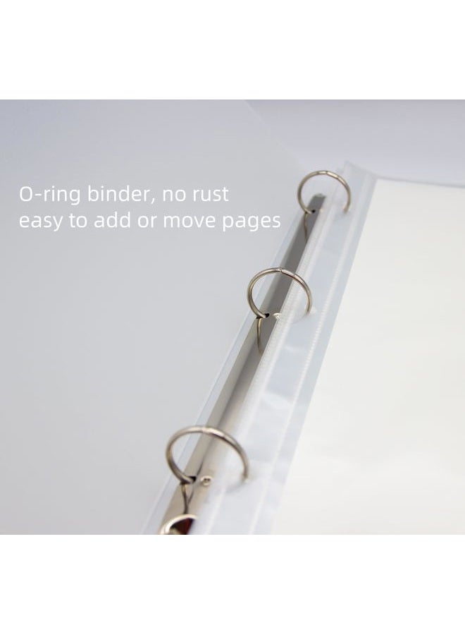 neglex Stencil Storage Binder, 12x12 Binder with Sleeves - Folder with 30 Clear Sheet Protectors Holds 12x12 Stencil Size ，12 x 12 Presentation Book, Art Portfolio for Kids Artwork, Album for 12x12 Paper - Image 4